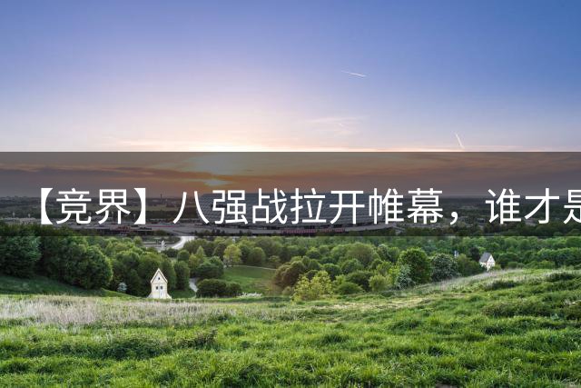 【竞界】八强战拉开帷幕，谁才是世界杯逆风球之王
